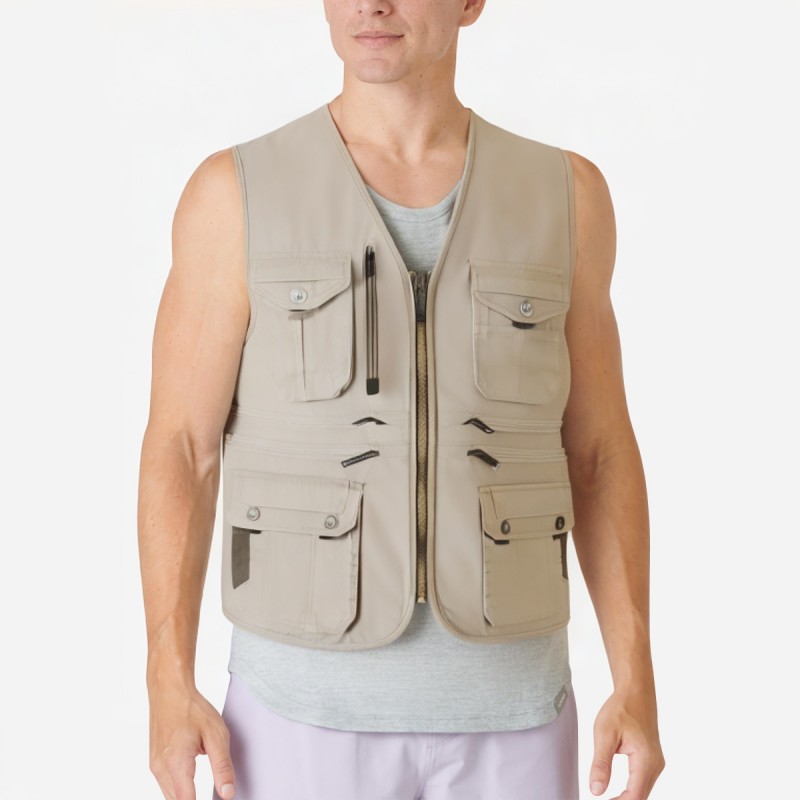 Multi Pocket Fishing Vest with Waistcoat