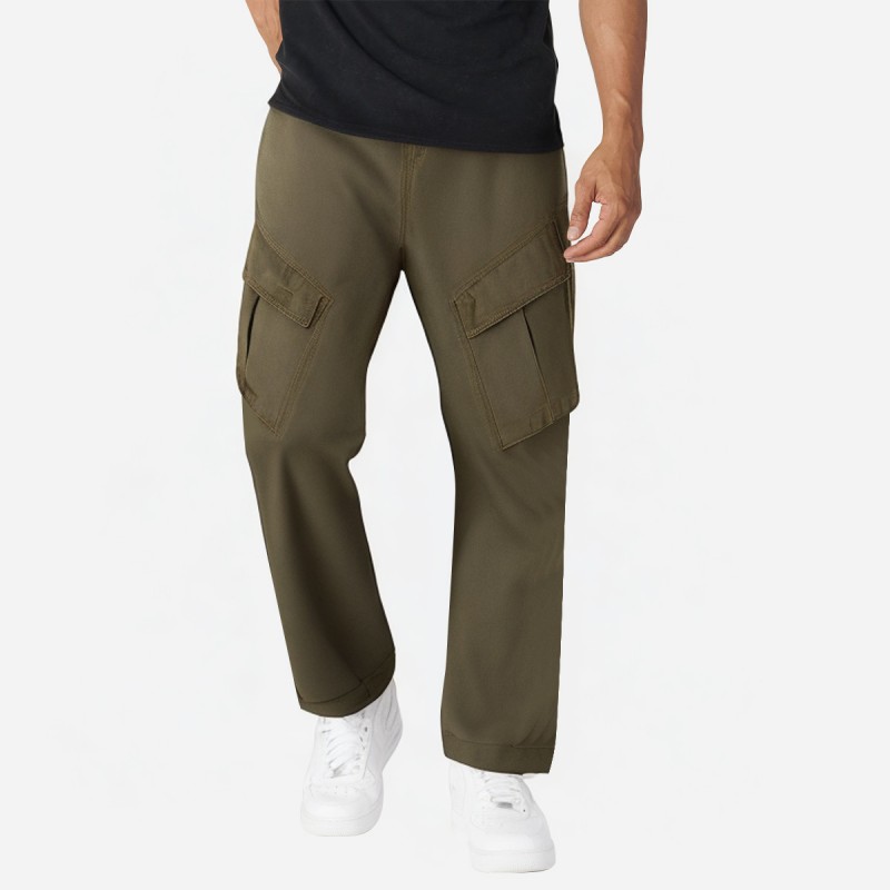 Army Green Loose Fit Hiking Pants