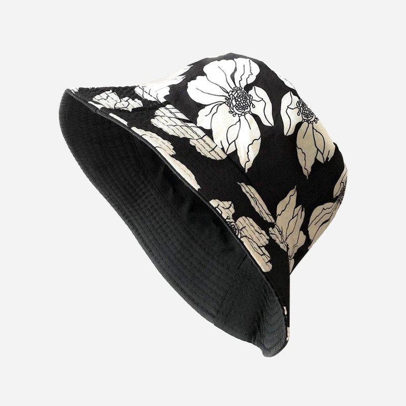 Floral Print Sunscreen Bucket Hat