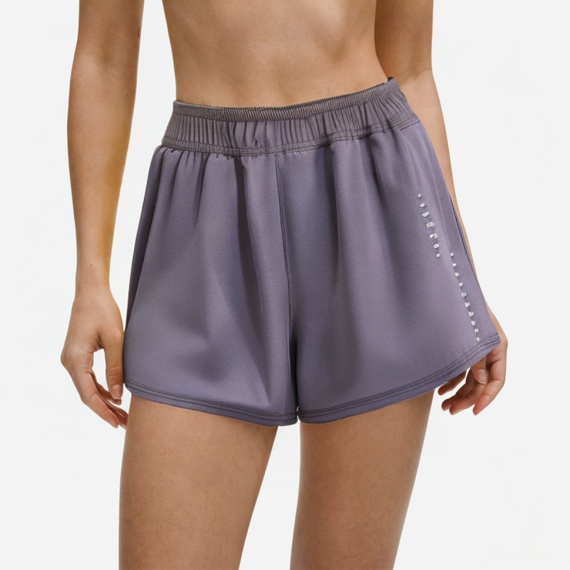 Women's Fake Two Piece Athletic Shorts