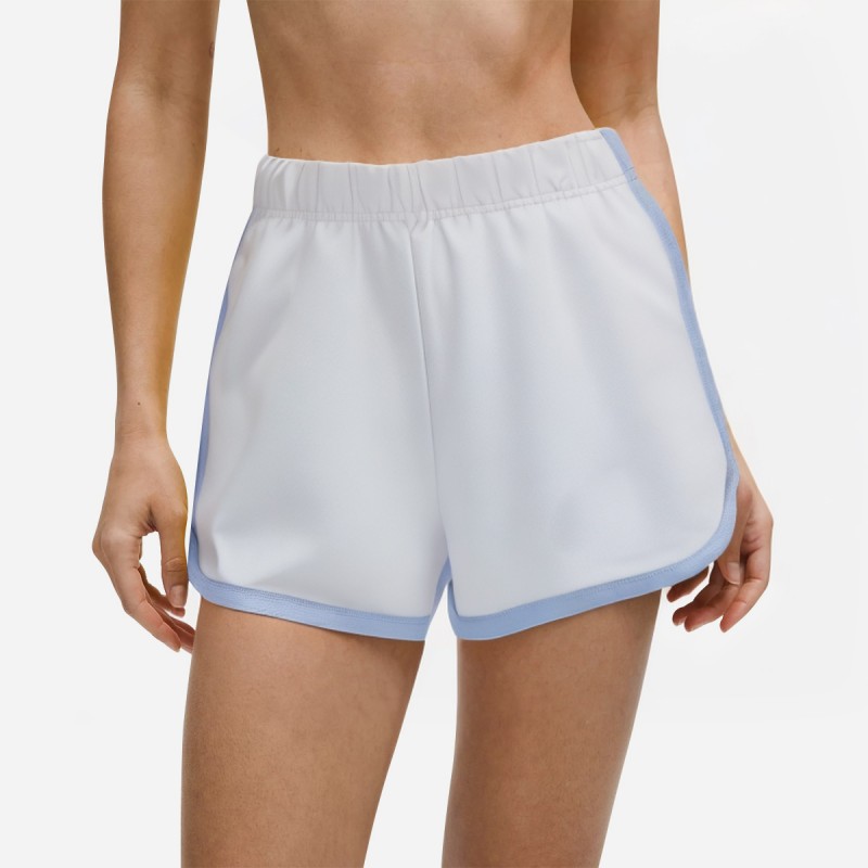 Contrast Color Trimmed Athletic Shorts